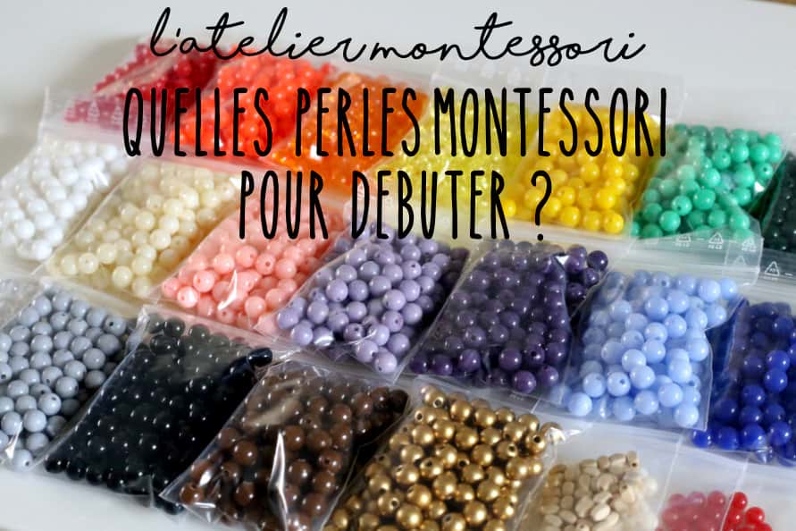 Plateau pour escalier de perles de 1 à 9 - Matériel Montessori